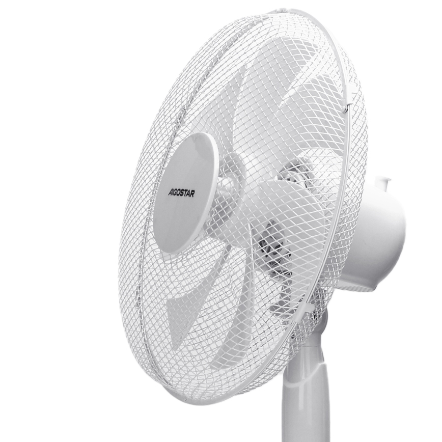 Aigostar - Põrandaventilaator 50W/230V 120 cm valge