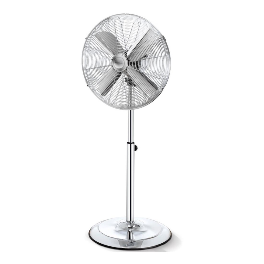 Aigostar - Põrandaventilaator 50W/230V 44,8 cm läikiv kroom