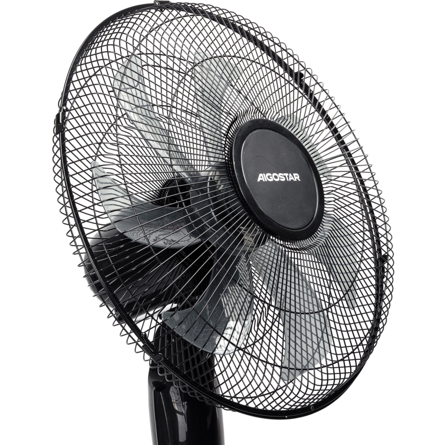 Aigostar - Põrandaventilaator 50W/230V 130 cm must + kaugjuhtimispult