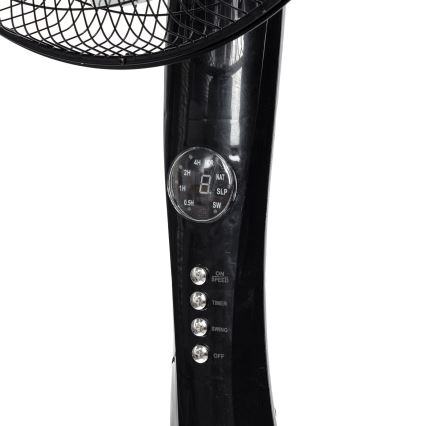 Aigostar - Põrandaventilaator 50W/230V 130 cm must + kaugjuhtimispult