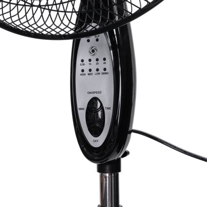 Aigostar - põrandaventilaator 55 W/230 V, 130 cm, must + kaugjuhtimispult