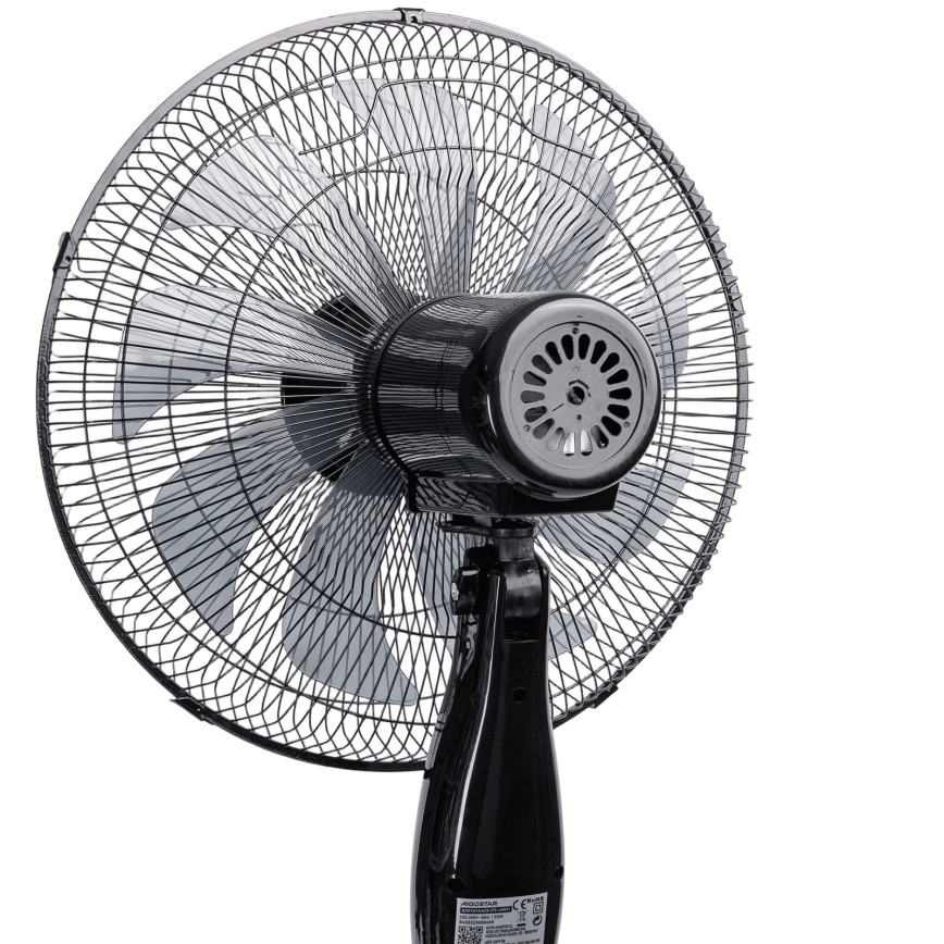 Aigostar - põrandaventilaator 55 W/230 V, 130 cm, must + kaugjuhtimispult