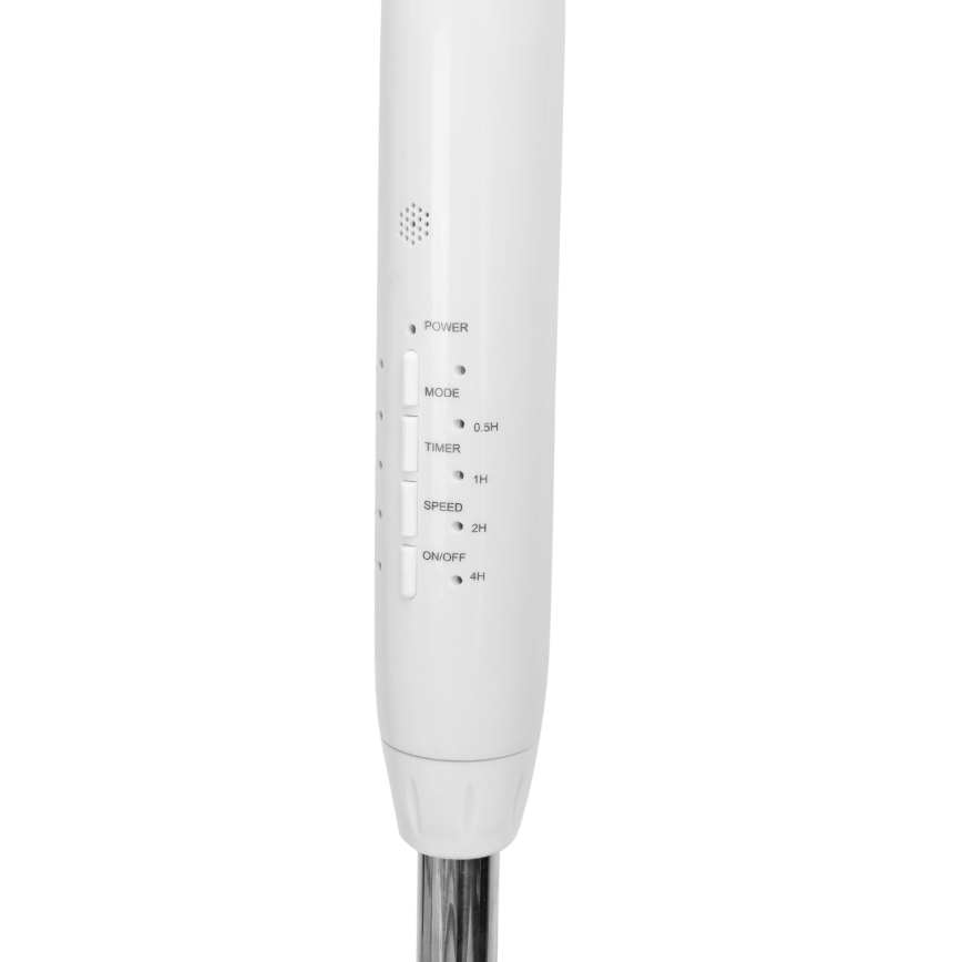 Aigostar - Põrandaventilaator 60W/230V valge + kaugjuhtimispult