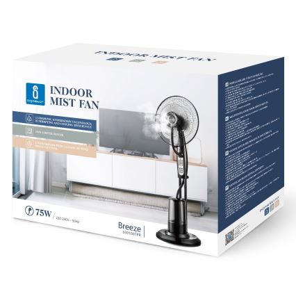 Aigostar - Põrandaventilaator veeauruga 75W/230V + pult