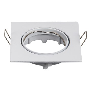 Aigostar - Raam sisseehitatava laevalgusti GU10 jaoks, 8,2x8,2 cm, valge