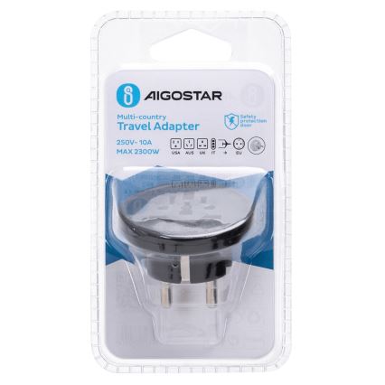 Aigostar - Reisivooluadapter EL-ile, must