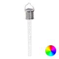Aigostar - RGB LED Päikesepaneeliga valgusti LED/0,006W/1,2V kroom IP44