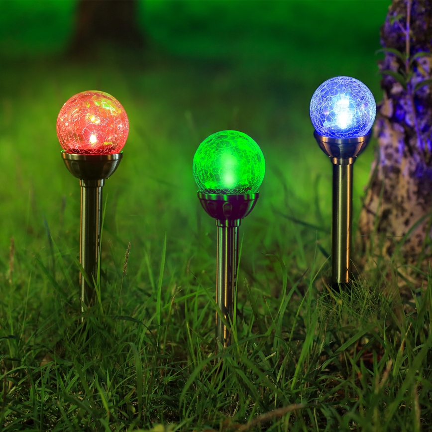 Aigostar - RGB LED Päikesepaneeliga valgusti LED/0,08W/2V IP44 200 mAh