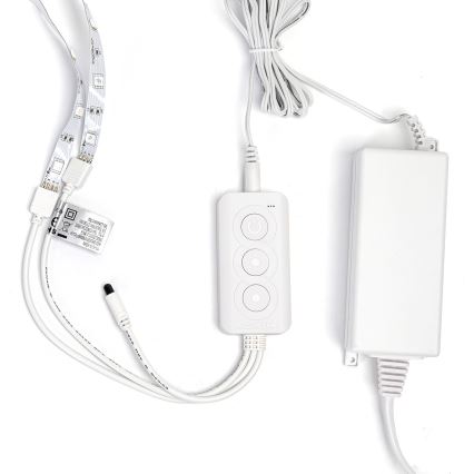 Aigostar - RGBW hämardatav LED-riba/48W/12V 2x7,5 m Wi-Fi