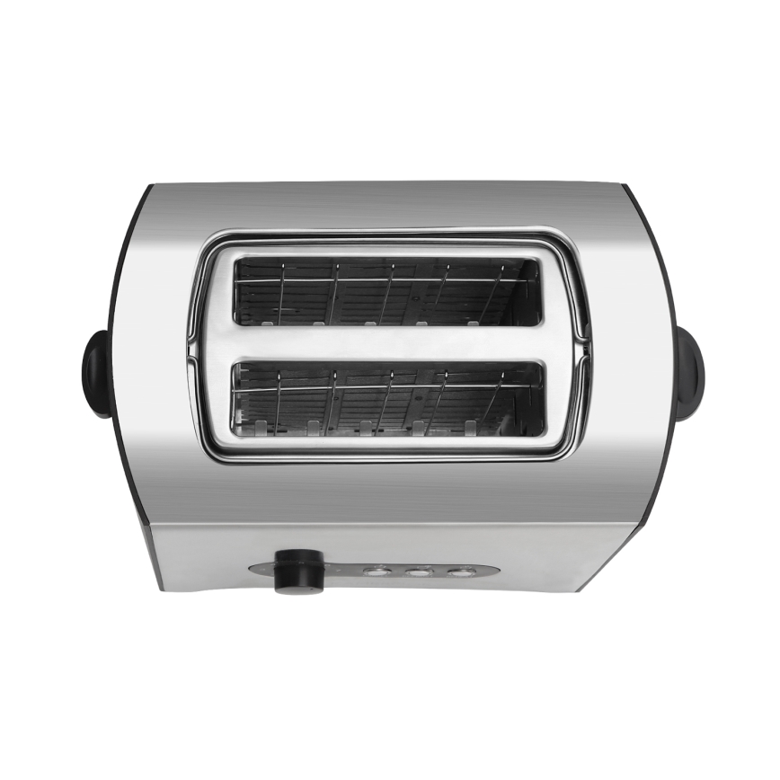 Aigostar - Röster, 2 auguga 900W/230V matt kroom
