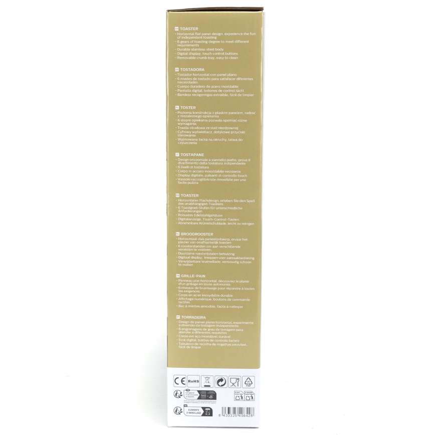 Aigostar - Röster 840-1000W/230V matt kroom