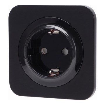 Aigostar - SCHUKO seinapistikupesa raamiga 250V/16A must