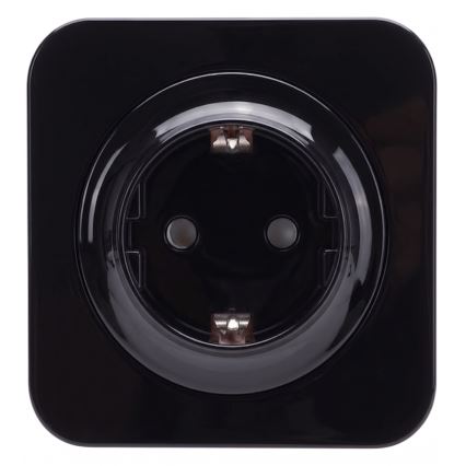 Aigostar - SCHUKO seinapistikupesa raamiga 250V/16A must