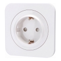 Aigostar - SCHUKO seinapistikupesa raamiga 250V/16A valge