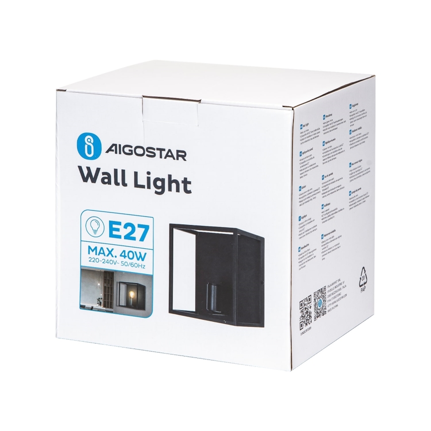 Aigostar - Seinavalgusti 1xE27/40W/230V