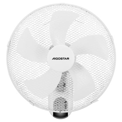 Aigostar -  Seinaventilaator 45W/230V valge + kaugjuhtimispult