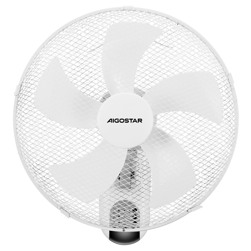 Aigostar -  Seinaventilaator 45W/230V valge + kaugjuhtimispult