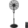 Aigostar - Seisev ventilaator 55W/230V 130 cm must + kaugjuhtimispult