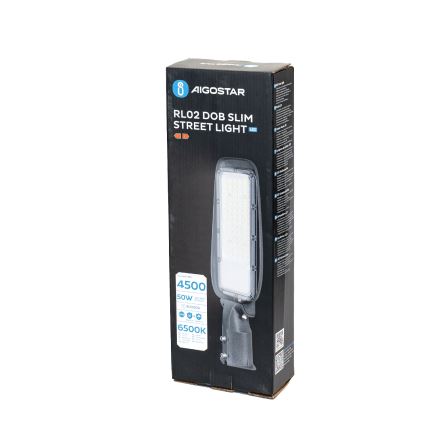 Aigostar - SLIM LED tänavavalgusti 50 W, 230 V, 6500 K, IP65