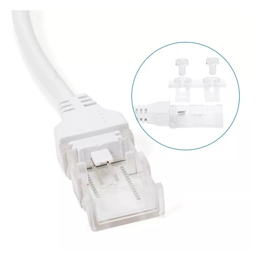Aigostar - Toiteallikas LED-ribadele 8 mm 600W/230V valge