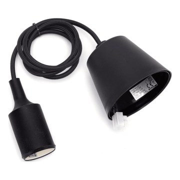 Aigostar - Toitekaabel 1xE27/60W/250V must