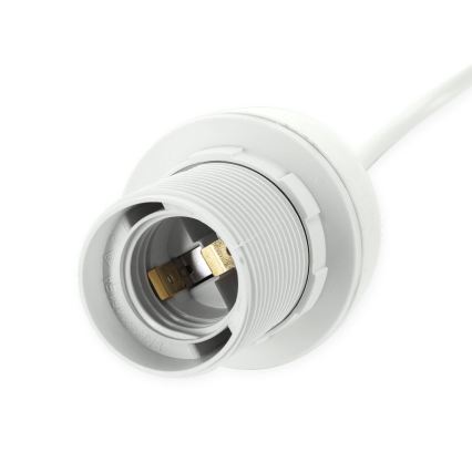 Aigostar - Toitekaabel 1xE27/60W/250V valge