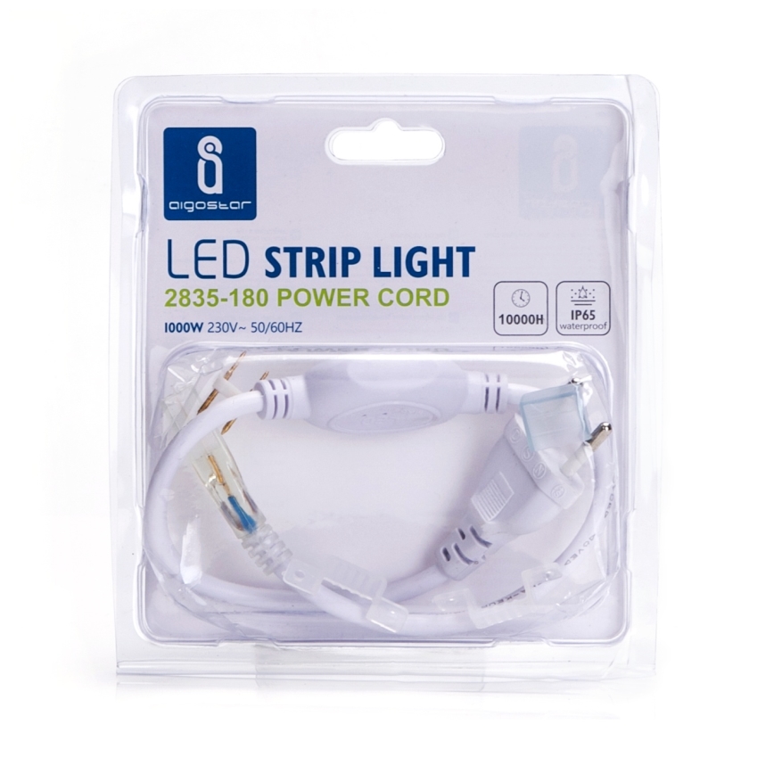Aigostar - Toiteplokk LED-ribadele 1000W/230V, valge