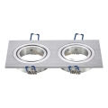 Aigostar - Topeltraam süvistatavale GU10-valgustile 17,3x9,1 cm mattkroom