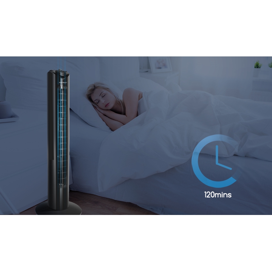 Aigostar - Tornventilaator 45W/230V must