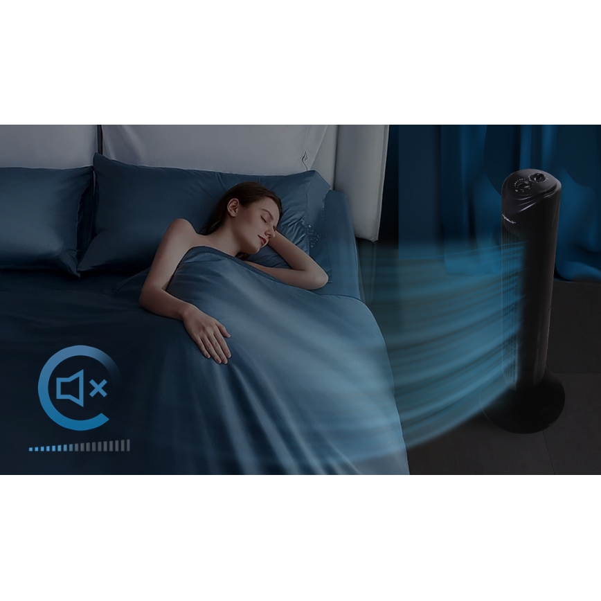 Aigostar - Tornventilaator 45W/230V must
