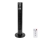 Aigostar - Tornventilaator 50W/230V must Wi-Fi + kaugjuhtimispult