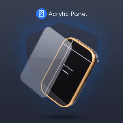 Aigostar - Juhtmevaba pistikusse ühendatav uksekell 230V/12V IP44 must