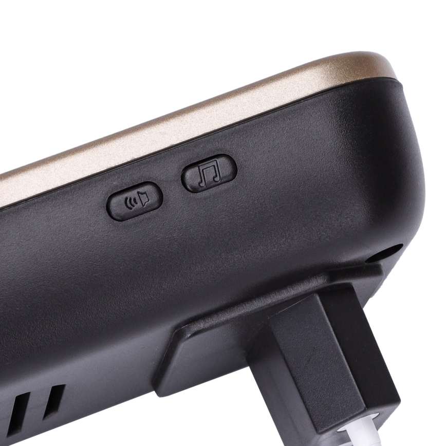 Aigostar - Juhtmevaba pistikusse ühendatav uksekell 230V/12V IP44 must