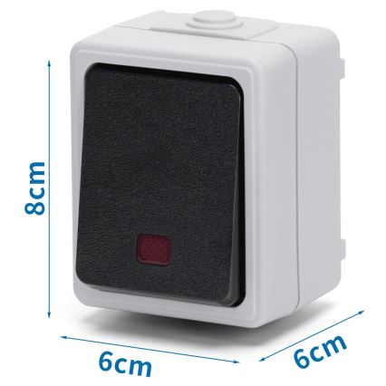 Aigostar - ühe nupuga lüliti IP54