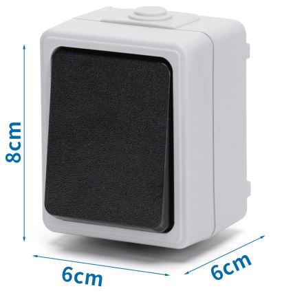 Aigostar - Ühe nupuga lüliti IP54