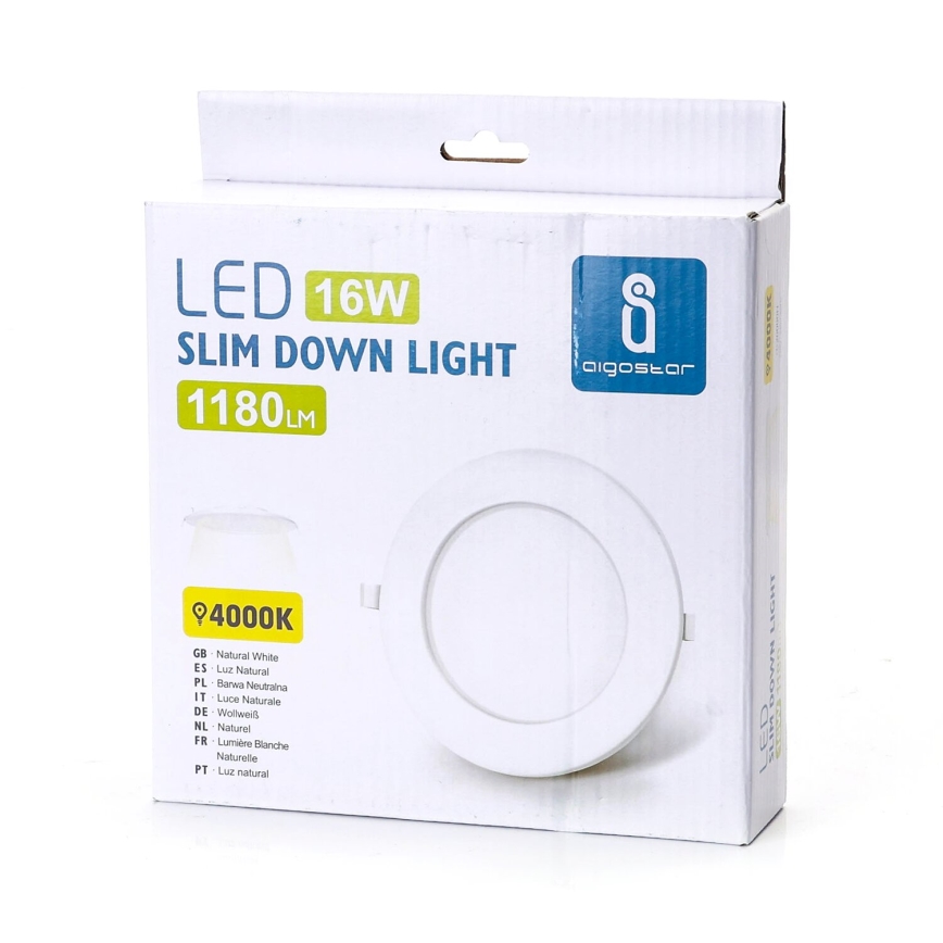 Aigostar - ULTRATHIN LED sisseehitatav laevalgusti/16W/230V/4000K valge