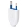 Aigostar - valge plastikpistik 2P 10A/250V