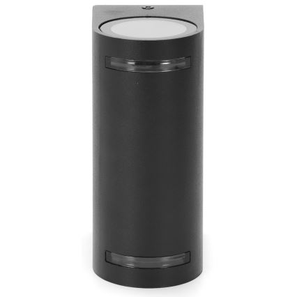 Aigostar - Väli seinavalgusti 2xGU10/35W/230V must IP54