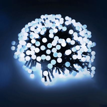 Aigostar - LED välistingimuste jõulutuled 25xLED/8 funktsiooni 3xAA 2,8m IP44 külmvalge