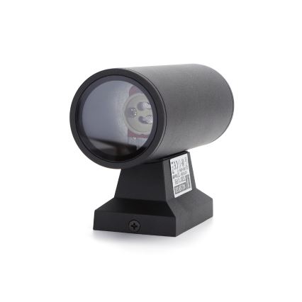 Aigostar - Välisseinale paigaldatav seinavalgusti 2xGU10/35W/230V IP65, must, ümmargune