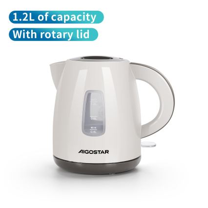 Aigostar - Veekeetja 1,2l 2200W/230V beež