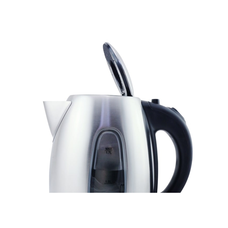 Aigostar - Veekeetja 1,7 l 2200W/230V matt kroom/must