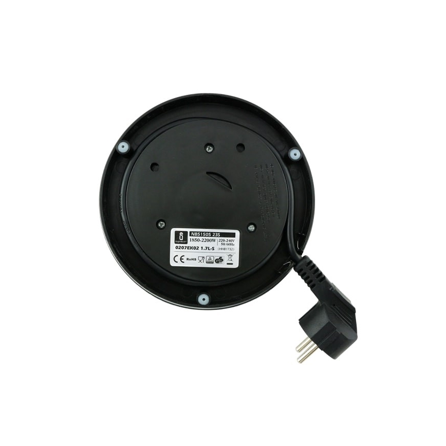 Aigostar - Veekeetja 1,7 l 2200W/230V matt kroom/must