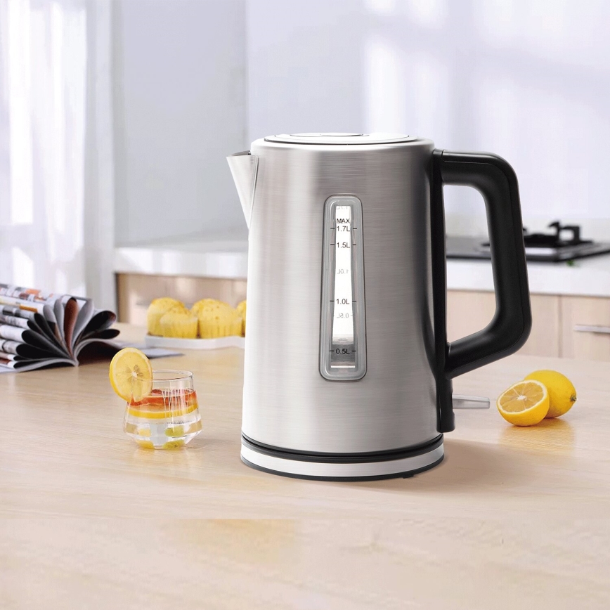 Aigostar - Veekeetja 1,7l 2200W/230V matt kroom