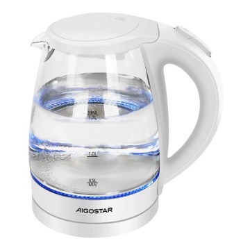 Aigostar - Veekeetja 1,7l 2200W/230V valge