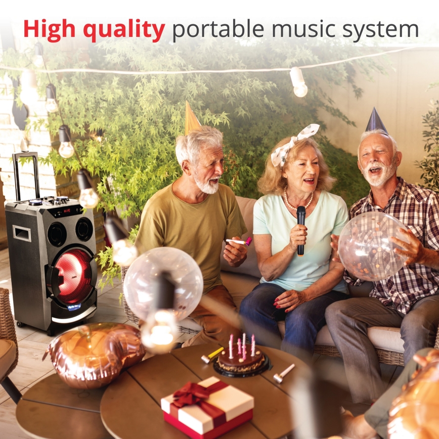 AKAI ABTS-112 - Juhtmevaba kõlar 300W/230V 7000 mAh + kaugjuhtimispult