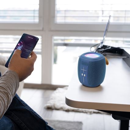 AKAI ABTS-V5 BL - Juhtmevaba kõlar mikrofoniga, 3 W võimsus, 1200 mAh aku, sinine