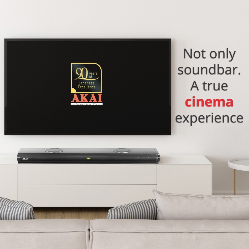 AKAI ASB-29 - Soundbar aktiivse subwooferiga 120W/230V + kaugjuhtimispult