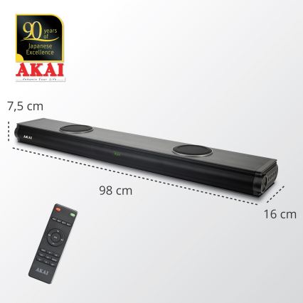 AKAI ASB-29 - Soundbar aktiivse subwooferiga 120W/230V + kaugjuhtimispult