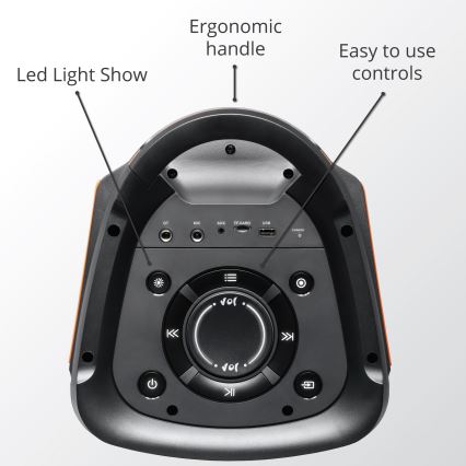 AKAI PARTY BOX 810 - juhtmevaba kõlar 65W/230V 5000 mAh + kaugjuhtimispult